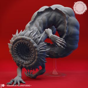 Phaerimm aberration monster miniature designed by Yasashii Kyojin Studio for tabletop RPGs